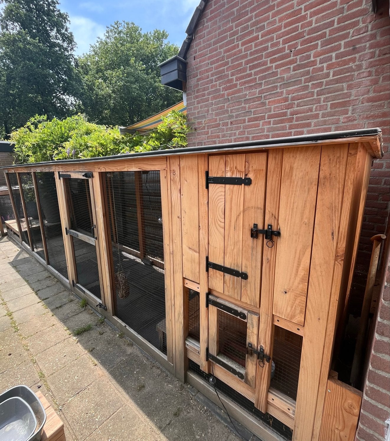 Konijnenhok douglashout, Dieren en Toebehoren, Ophalen, 90 cm of meer, Konijn, Hok