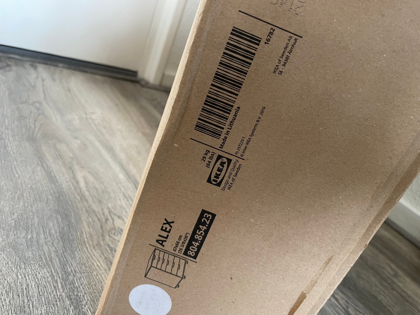 IKEA ALEX 67x66cm wit nieuw in doos, Ophalen, 5 laden of meer, Nieuw, 50 tot 100 cm