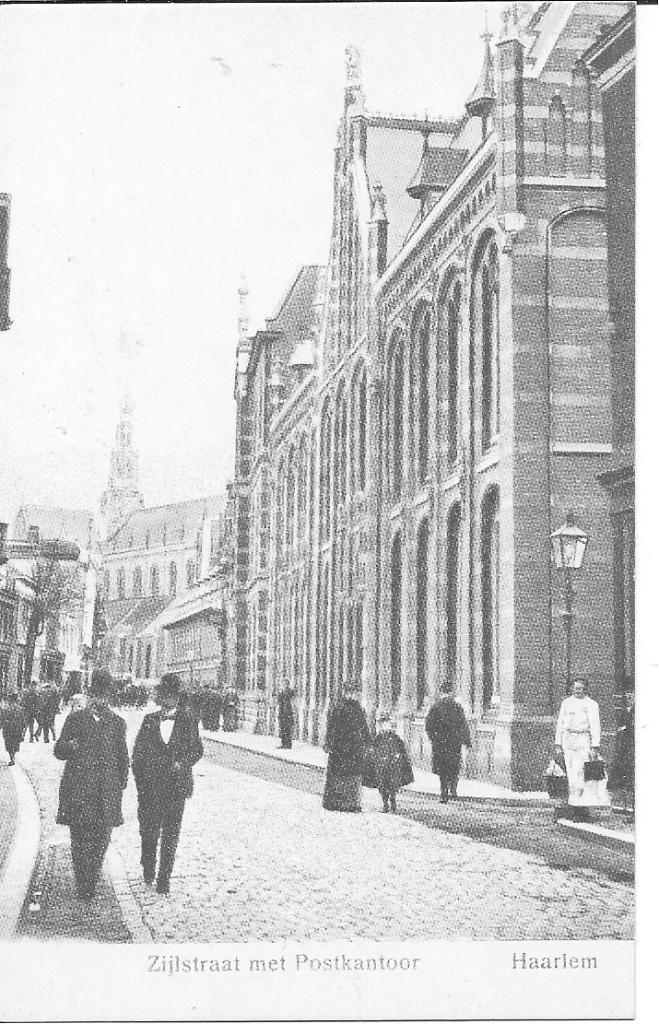 Haarlem Zijlstraat met Postkantoor., Verzamelen, Ansichtkaarten | Nederland, Ophalen of Verzenden, 1960 tot 1980, Ongelopen, Noord-Holland