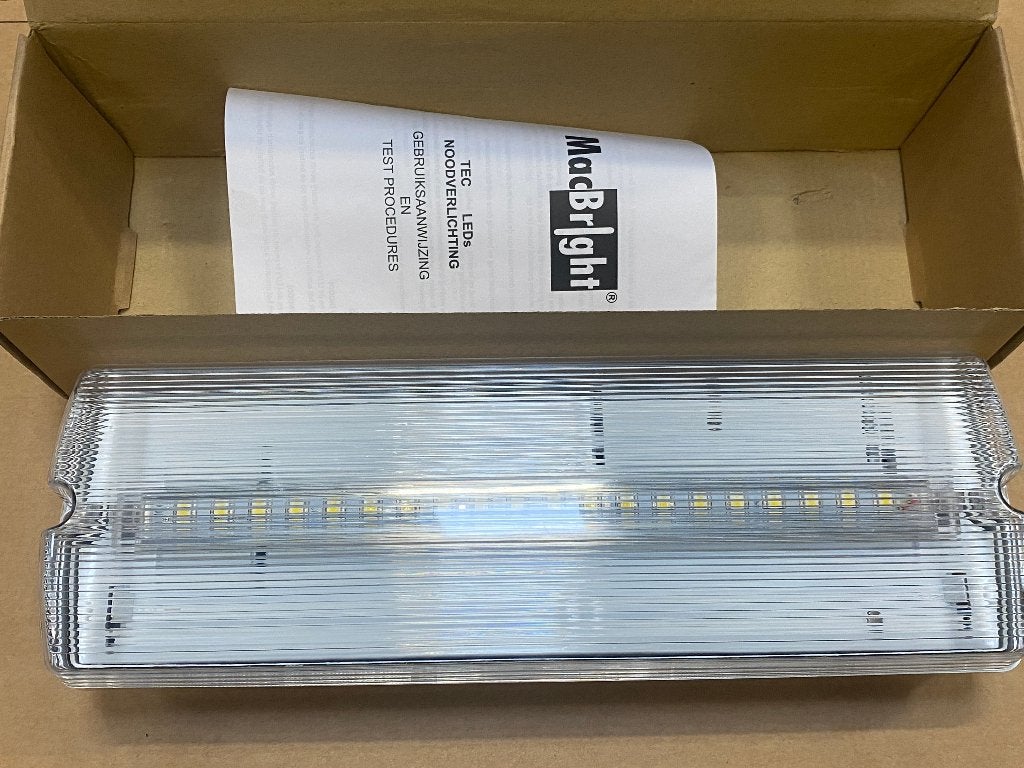 Macbright noodverlichting, nieuw in originele verpakking, Ophalen of Verzenden, Nieuw, Minder dan 50 watt, Lamp