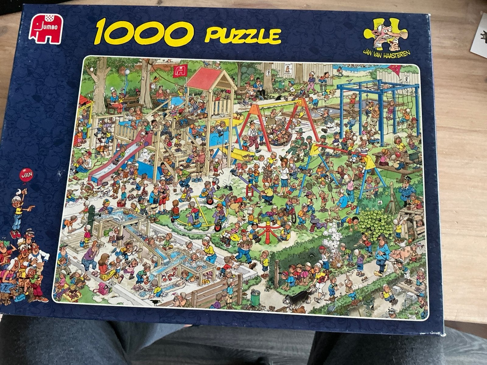 Puzzel “Jan van Haasteren de speeltuin” 1000 stukjes, Ophalen, 500 t/m 1500 stukjes, Zo goed als nieuw