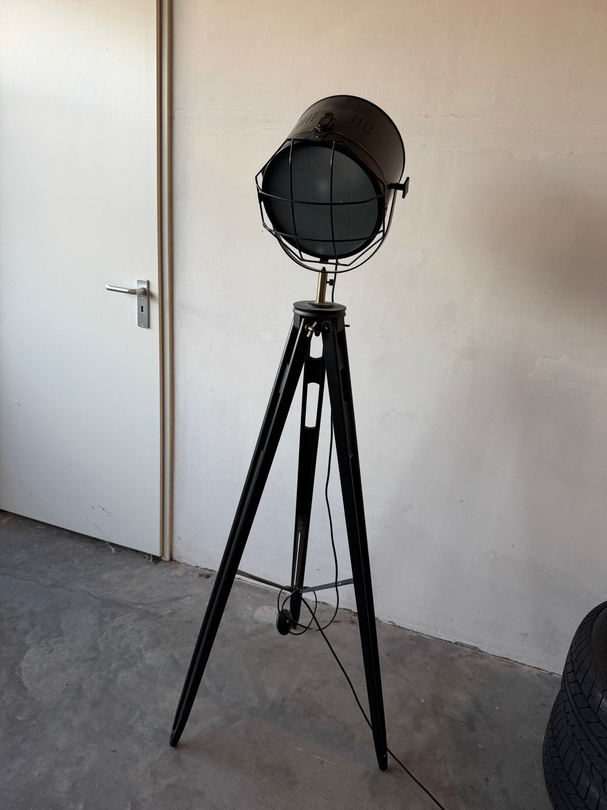 Industriële staande lamp - Zwart, E27 fitting, Ophalen, Gebruikt, Cx, E27 (groot)