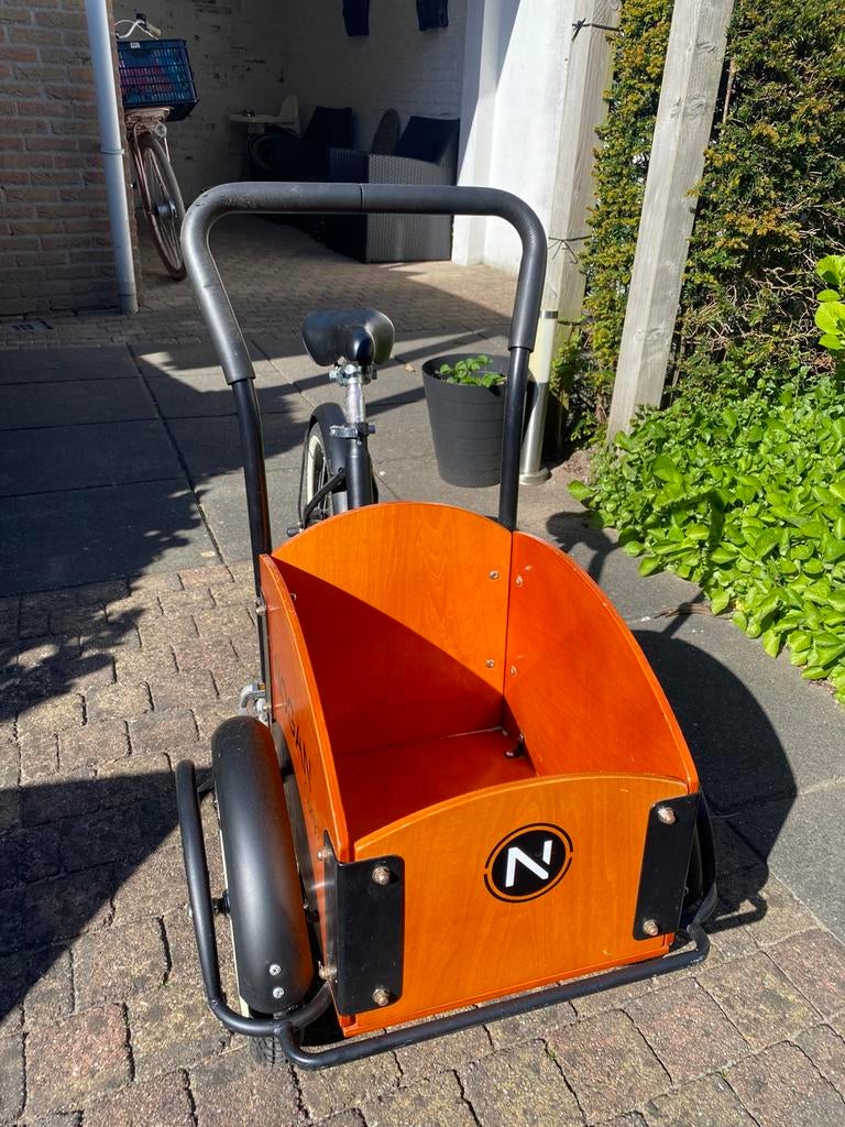 Nogan mini bakfiets, cargo bike 4-6 jaar, Terugtraprem, Ophalen, Overige merken, 1 kind