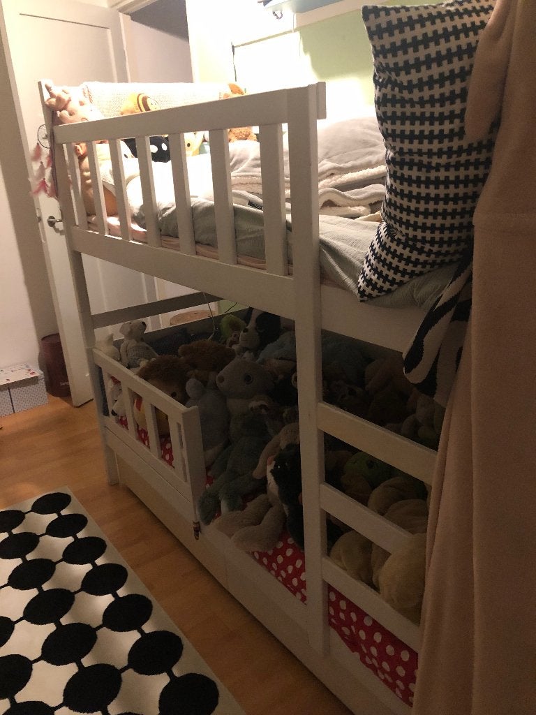 Hoogslaper, Huis en Inrichting, Slaapkamer | Stapelbedden en Hoogslapers, Ophalen, Gebruikt, 90 cm, Tweepersoons
