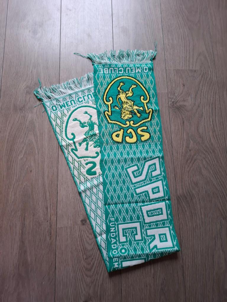 Voetbal sjaal Sporting CP, Ophalen of Verzenden, Zo goed als nieuw, Buitenlandse clubs, Vaantje of Sjaal
