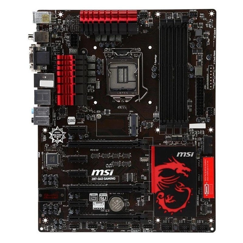 MSI Z87 - 45 Gaming upgrade set met CPU, RAM en Videokaart*, Computers en Software, Moederborden, Ophalen, Refurbished, DDR3, LGA 1150