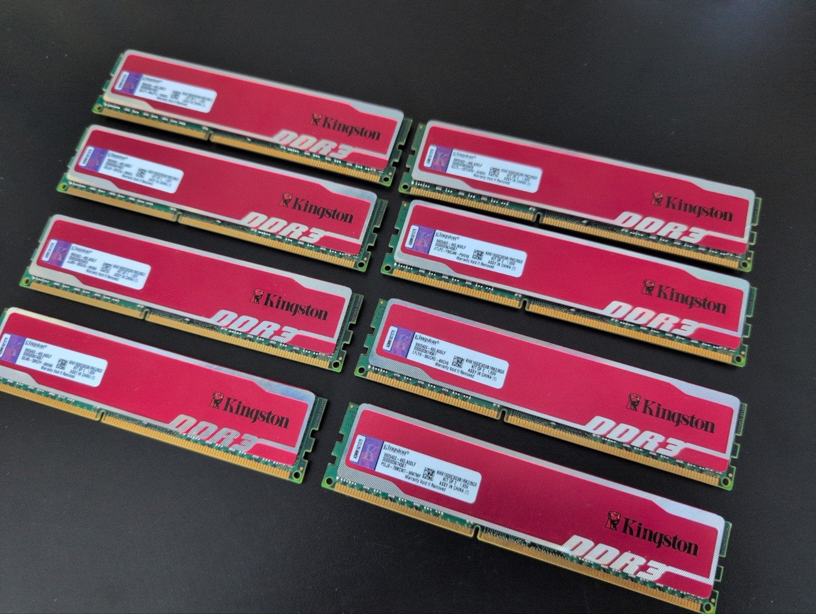 64 GB RAM Kingston HyperX DDR3 1600MHz (8 x 8GB), Computers en Software, Ophalen of Verzenden, DDR3, Desktop
