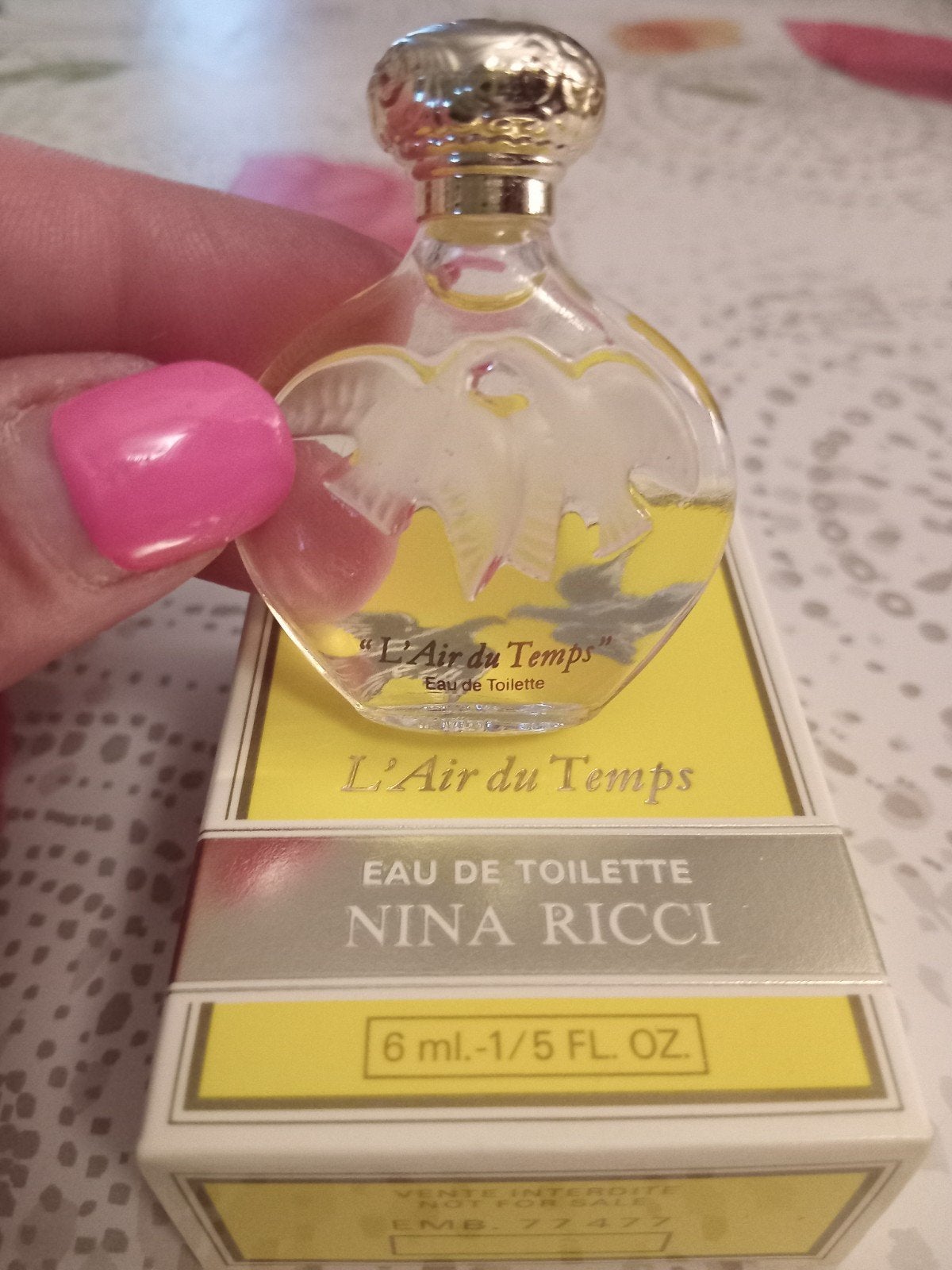 Vintage Nina Ricci L'Air du Temps Eau de Toilette jaren 80, Ophalen of Verzenden, Nieuw
