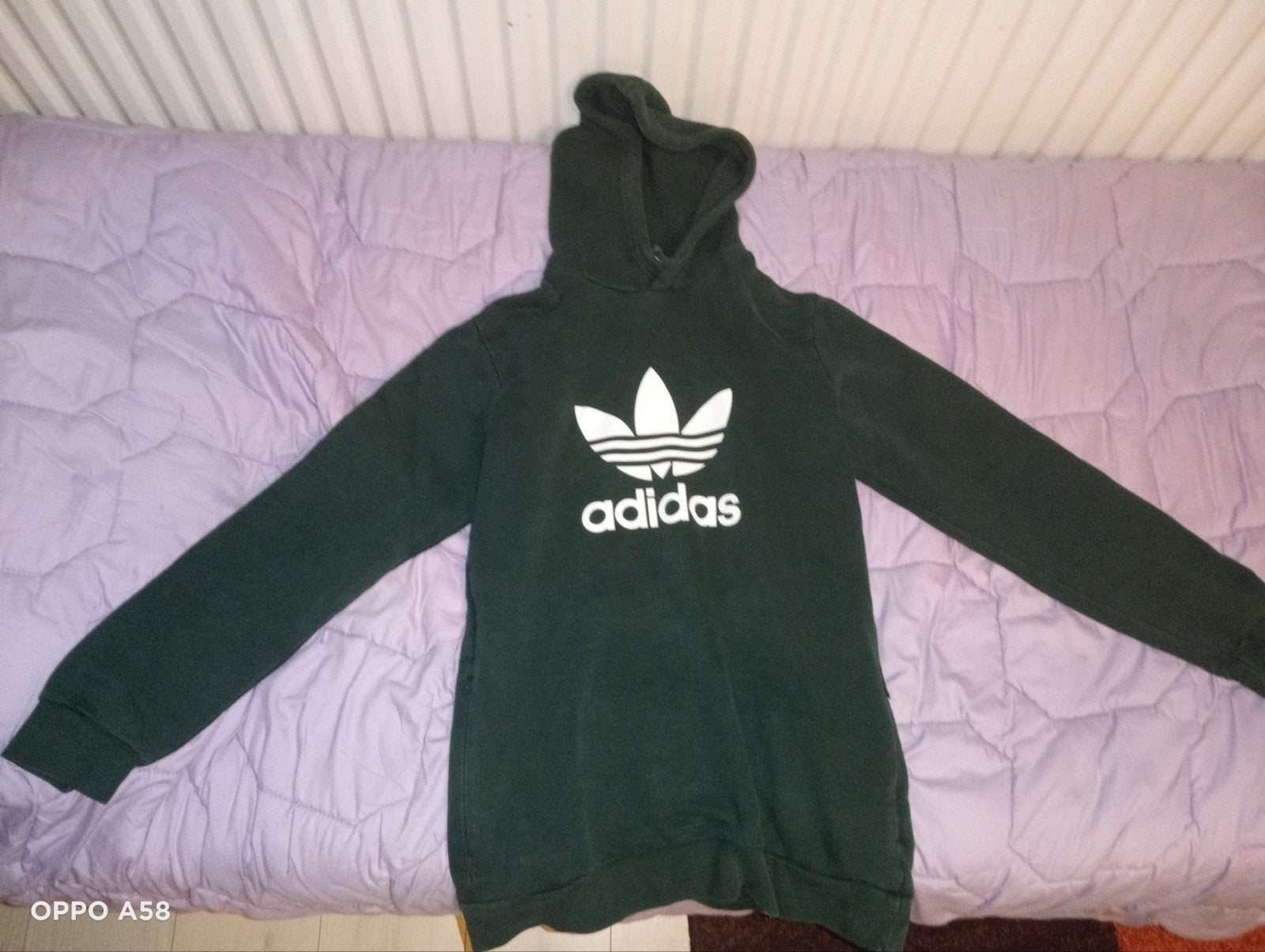 donker groen addidas hoodie, Kleding | Heren, Truien en Vesten, Ophalen, Zo goed als nieuw, Adidas, Groen
