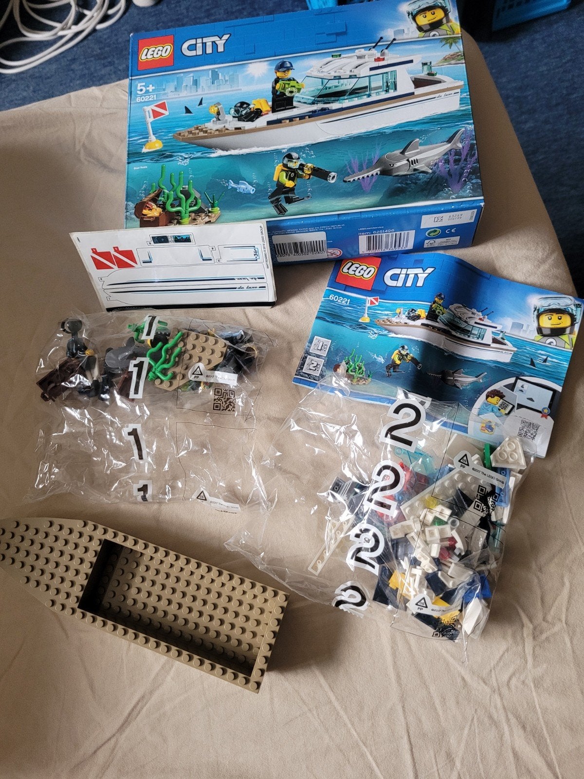 Lego City 60221 Duikjacht - Complete set met doos, City, Inclusief instructies, Lego, Ophalen of Verzenden