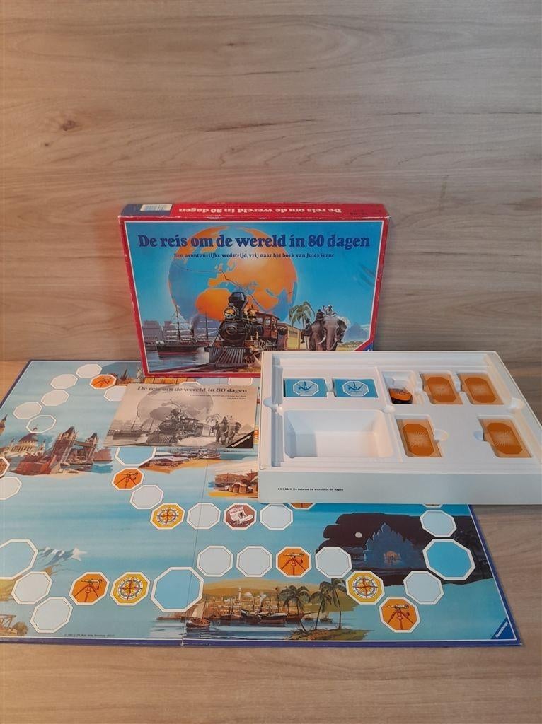 de reis om de wereld in 80 dagen - s5967, Hobby en Vrije tijd, Gezelschapsspellen | Bordspellen, Verzenden, Zo goed als nieuw