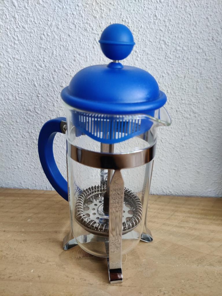 ☕ Bodum Cafetiere blauw 350ml / 3 kops ☕, Koffiemachine, Gemalen koffie, Ophalen of Verzenden, Zo goed als nieuw