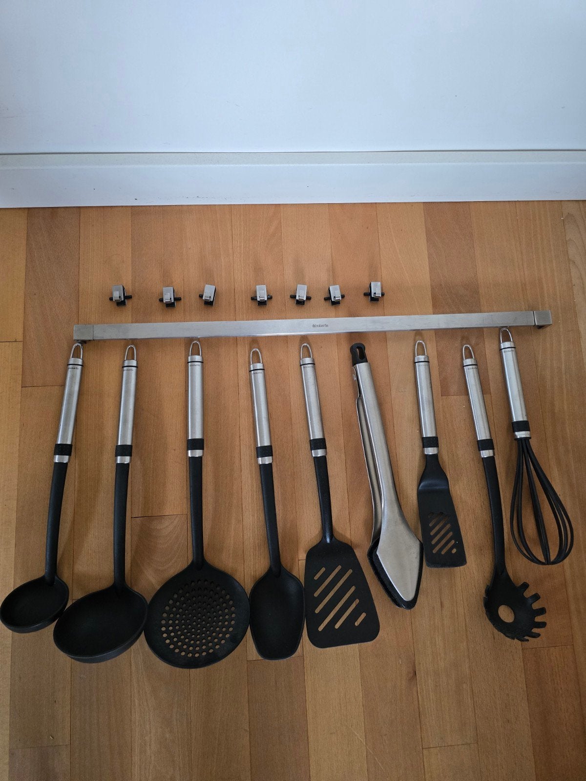 Brabantia keukengerei set met ophangsysteem, Huis en Inrichting, Keuken | Keukenbenodigdheden, Overige typen, Ophalen, Gebruikt