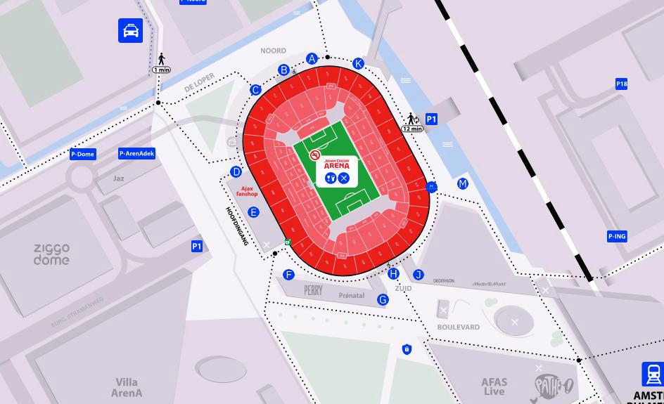 Gezocht parkeerticket Ajax - FC Utrecht, Losse kaart, Eén persoon, Mei