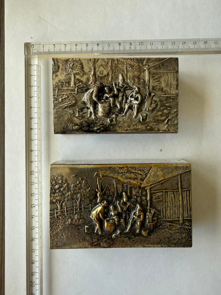 Set Vintage Luciferhouders Verzilverd – Hans Jensen & Zilpa, Ophalen of Verzenden