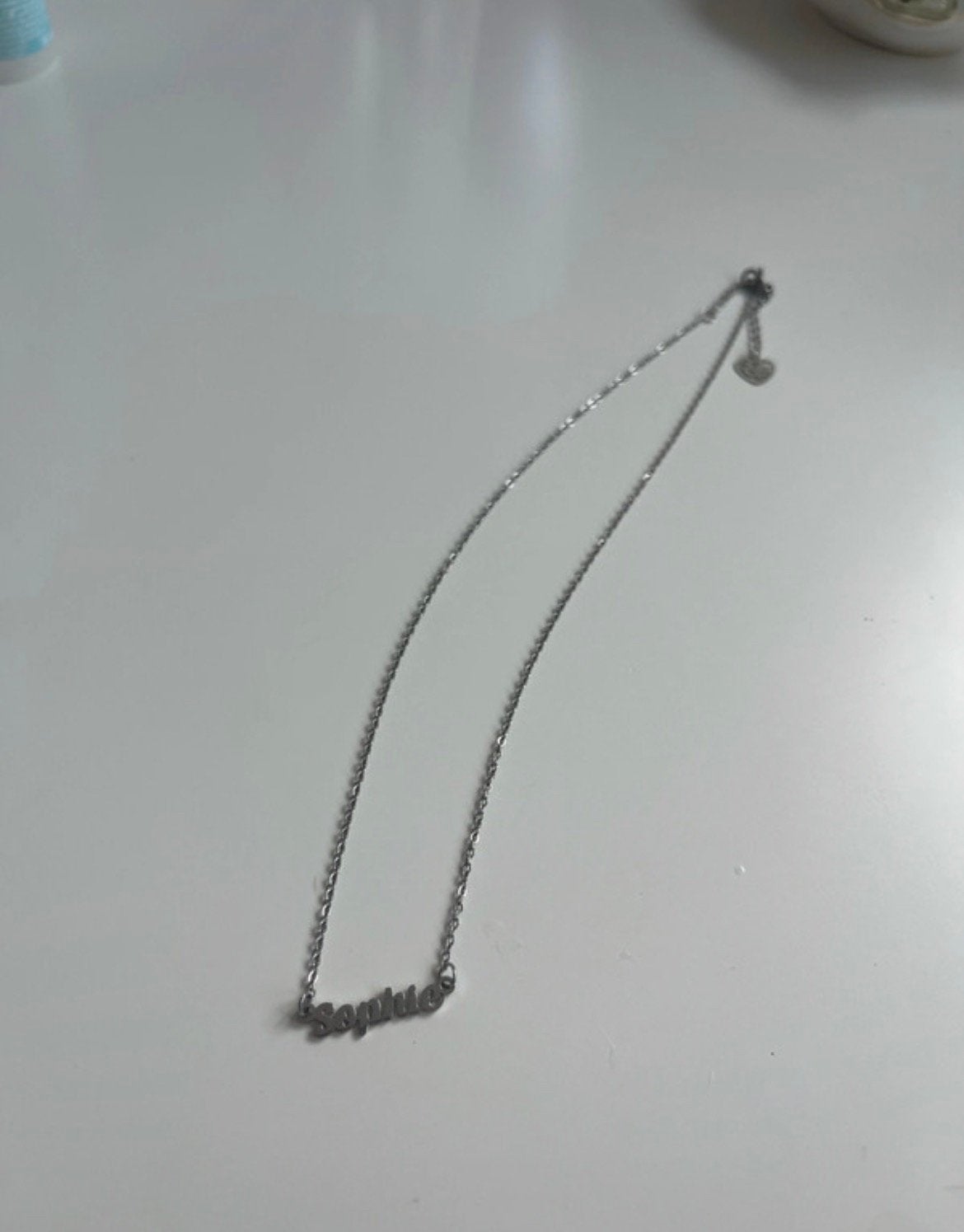 Ketting lucardi, Ophalen of Verzenden, Zo goed als nieuw, Zilver, Overige materialen