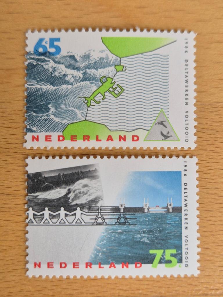 Nederland 1986 Deltawerken, Postzegels en Munten, Ophalen of Verzenden