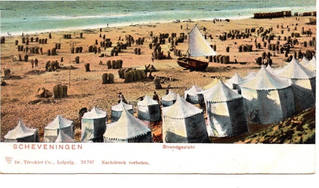 Oude Ansichtkaart Scheveningen Strandgezicht Panorama, Ophalen of Verzenden, Voor 1920, Ongelopen