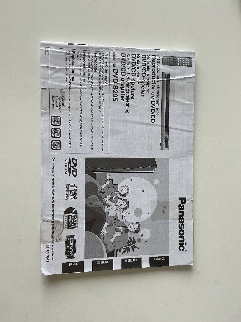 PANASONIC DVD/CD speler, Ophalen of Verzenden, Gebruikt, Dvd-speler, Panasonic