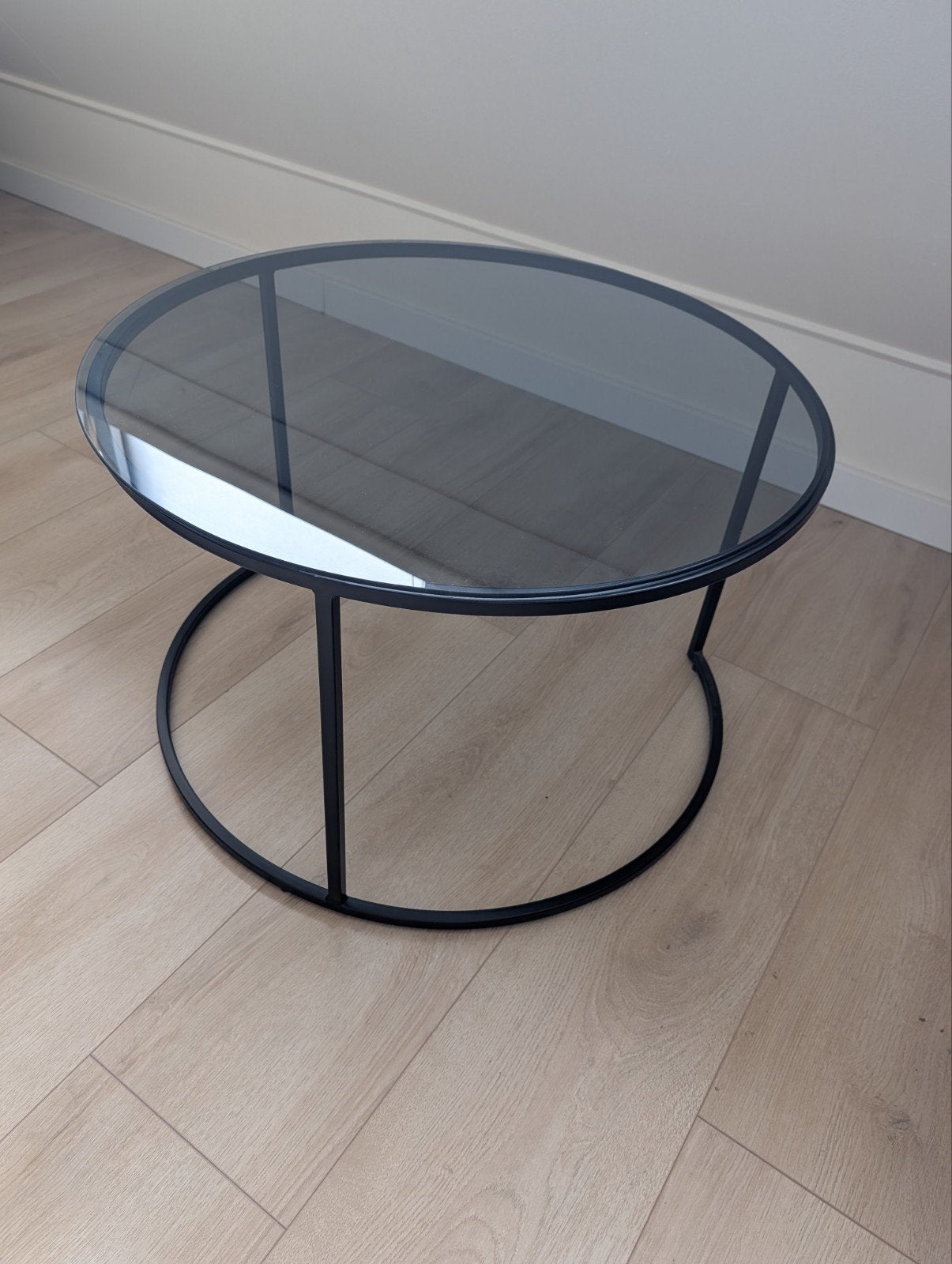 glazen salontafel, Huis en Inrichting, Tafels | Salontafels, Ophalen, 100 tot 150 cm, Nieuw, 50 tot 100 cm