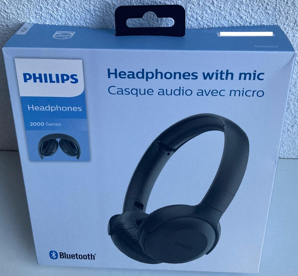 Philips BT On-Ear hoofdtelefoon (TAUH202BK/USB, zwart), Philips, Nieuw, Draadloos, Op oor (supra aural)