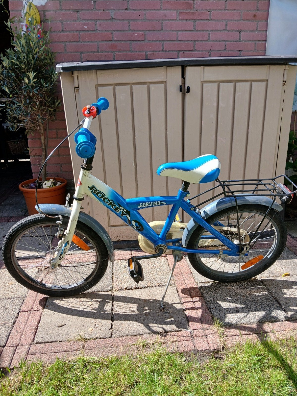 Blauwe kinderfiets Rocket Corvino 16 inch, Ophalen, Terugtraprem, Rocket, 16 tot 20 inch