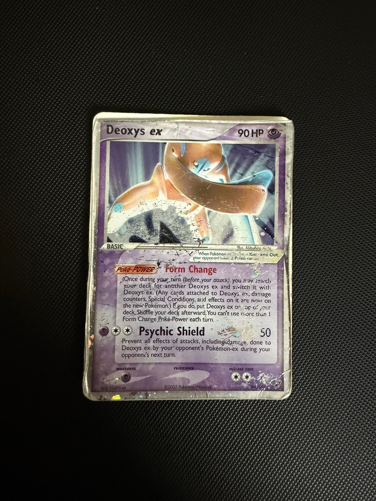Pokémon Deoxys ex 99/107 EX Deoxys – Poor Conditie – Holo, Hobby en Vrije tijd, Verzamelkaartspellen | Pokémon, Ophalen of Verzenden