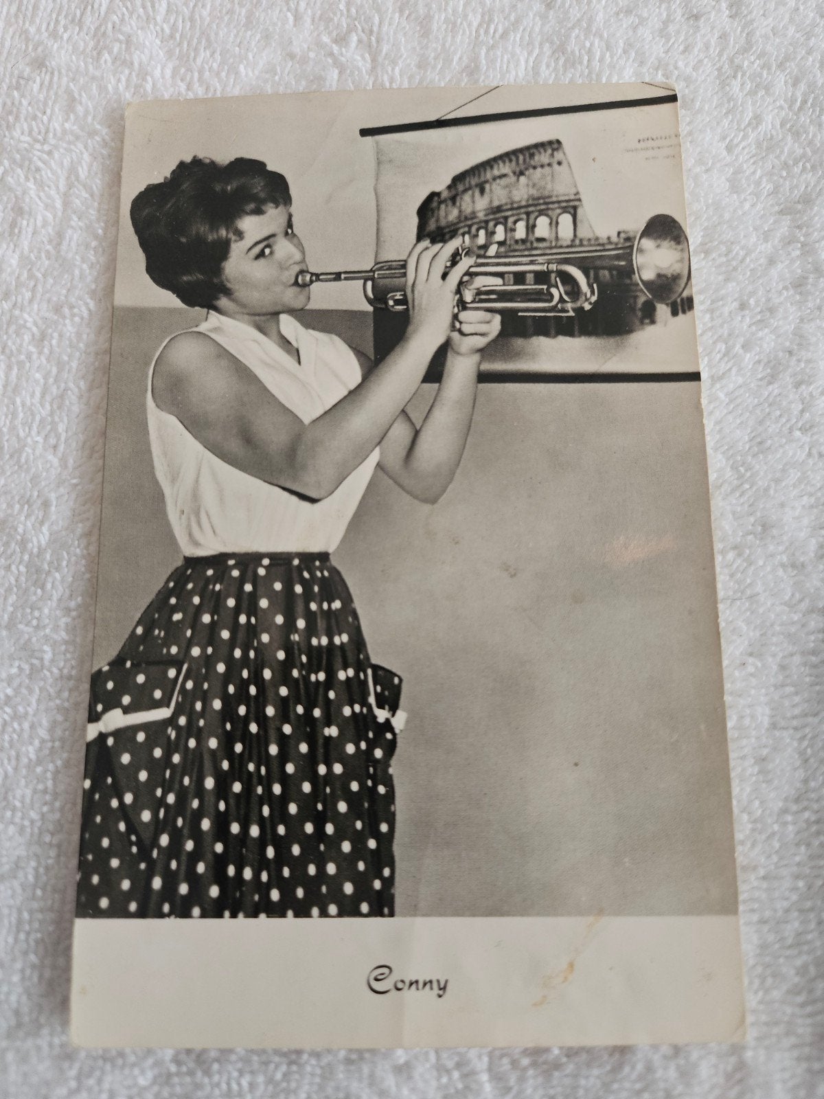 Conny Froboess - Zwart-wit foto - Ongelopen, Verzamelen, Ophalen of Verzenden, 1960 tot 1980, Ongelopen