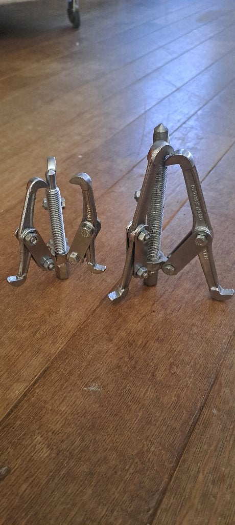 Poelietrekkers 3-armig (set van 2 stuks: 100mm & 150mm), Ophalen, Zo goed als nieuw