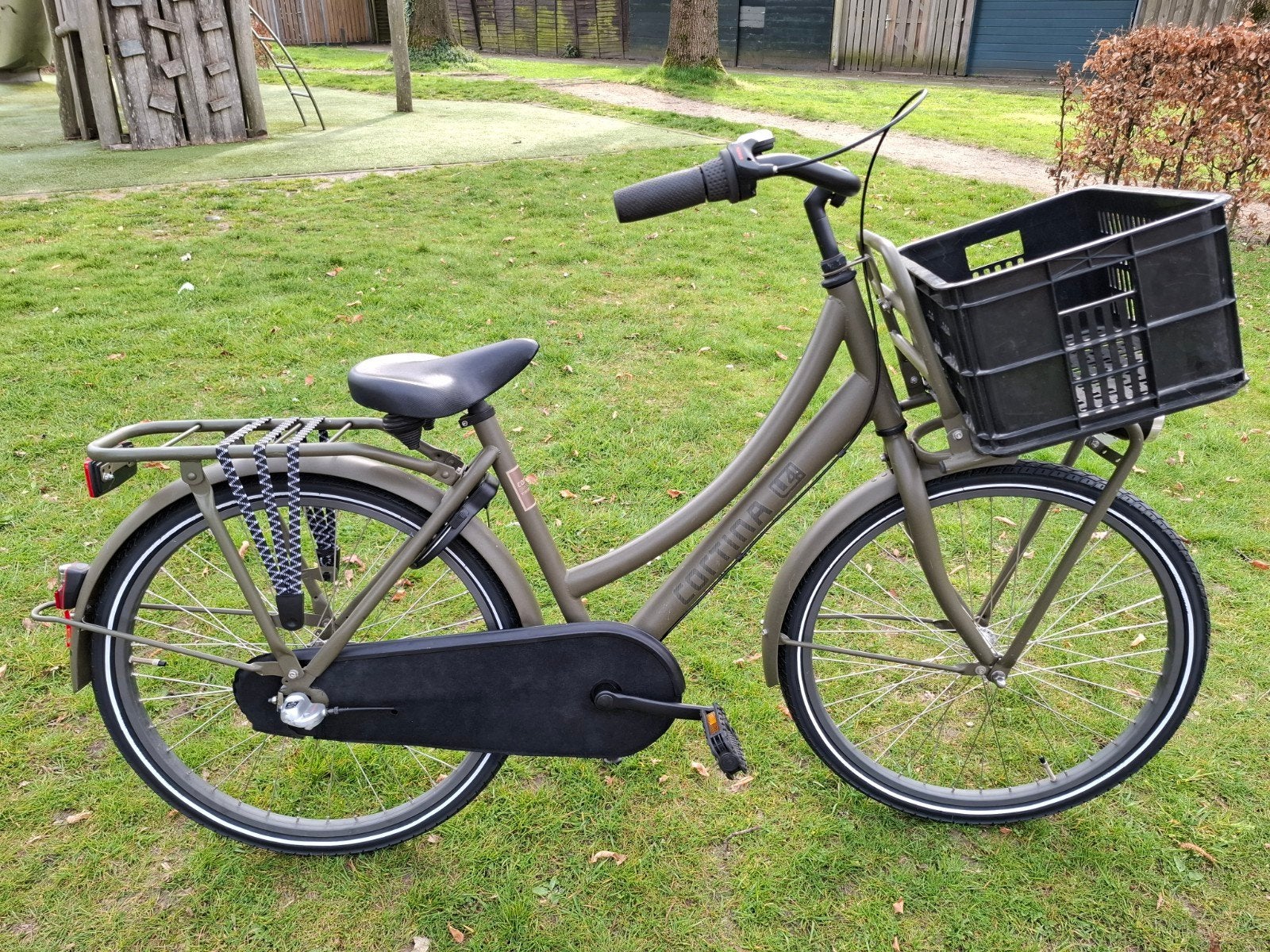 Legergroene cortina u4 meisjesfiets 24INCH, 3 versnellingen, Ophalen of Verzenden, Zo goed als nieuw, Versnellingen