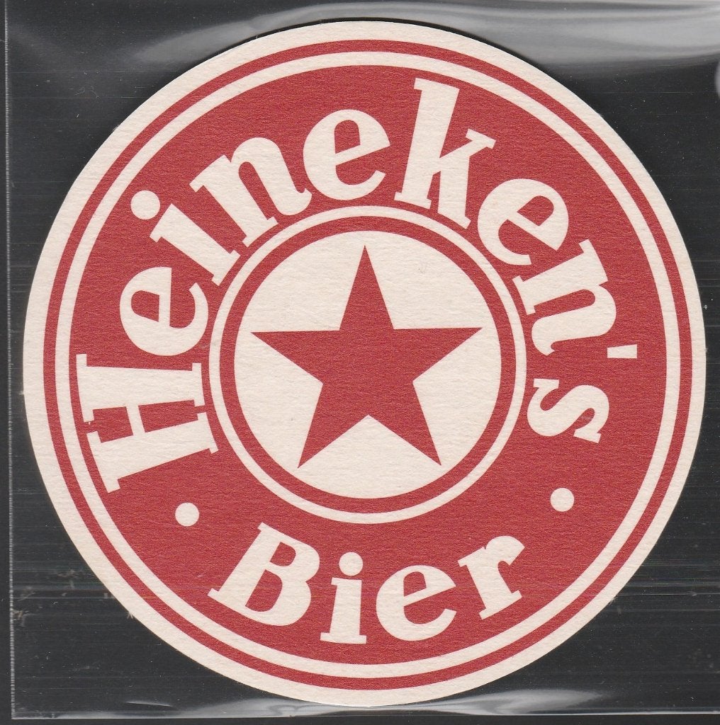Bierviltje Heineken B 1688, Verzamelen, Biermerken, Verzenden, Gebruikt, Viltje(s), Heineken