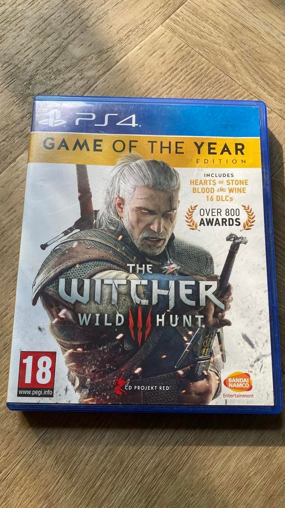 The Witcher 3: Wild Hunt - Game of the Year Edition PS4, Vanaf 18 jaar, 1 speler, Ophalen of Verzenden, Zo goed als nieuw