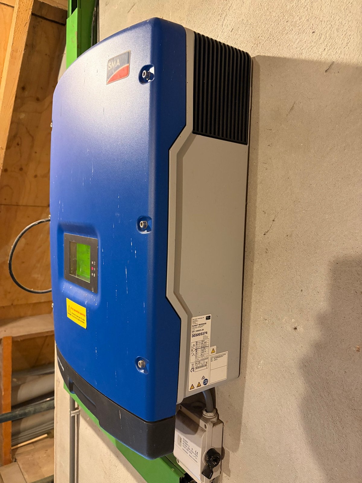 SMA Sunny Tripower STP 12000TL-20 omvormer, Ophalen, Gebruikt, Compleet systeem, 200 wattpiek of meer