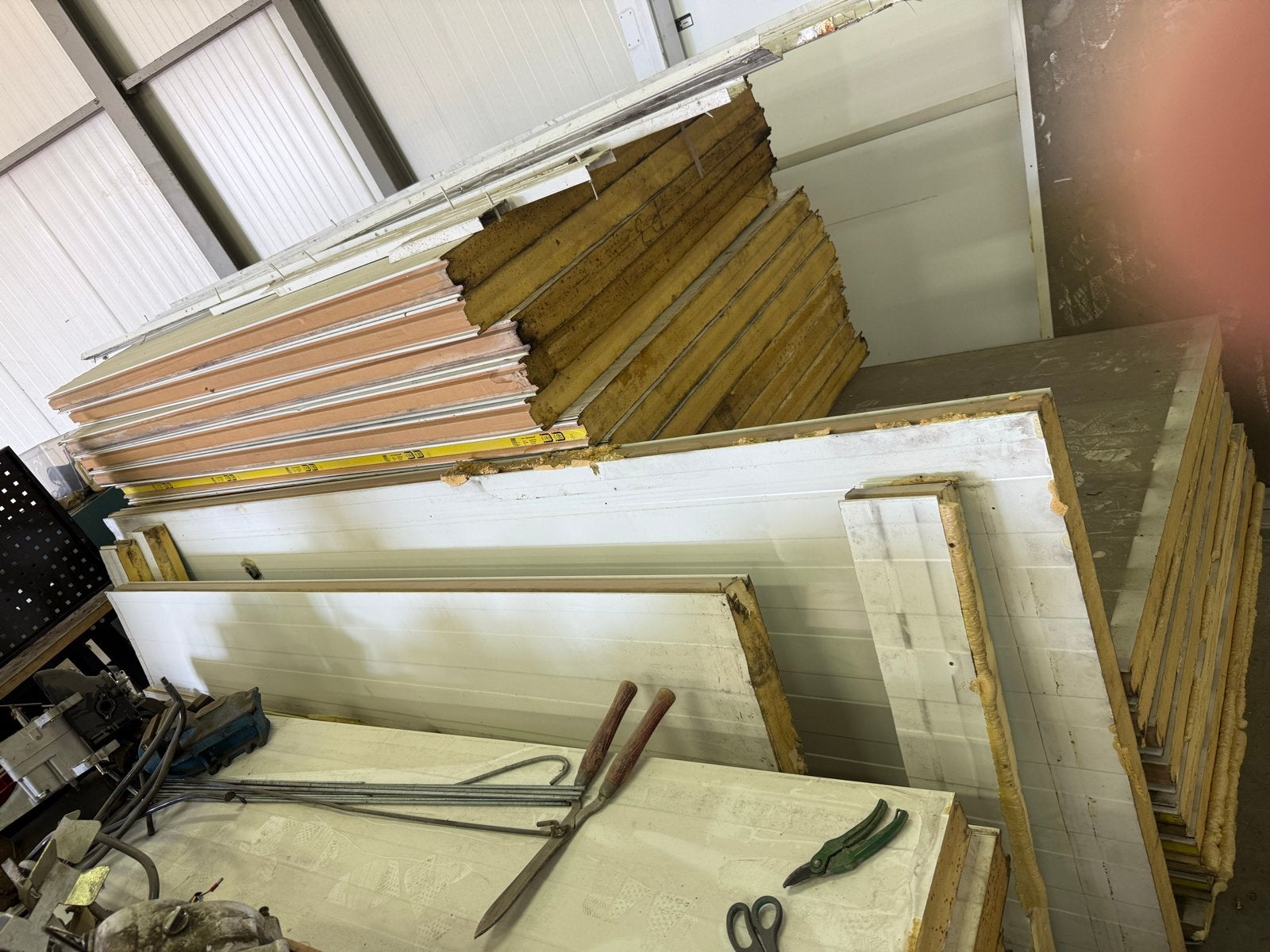 Sandwichpanelen Isolatieplaten Diverse maten, Ophalen, Gebruikt, Hardschuim (Pir), 15 m² of meer
