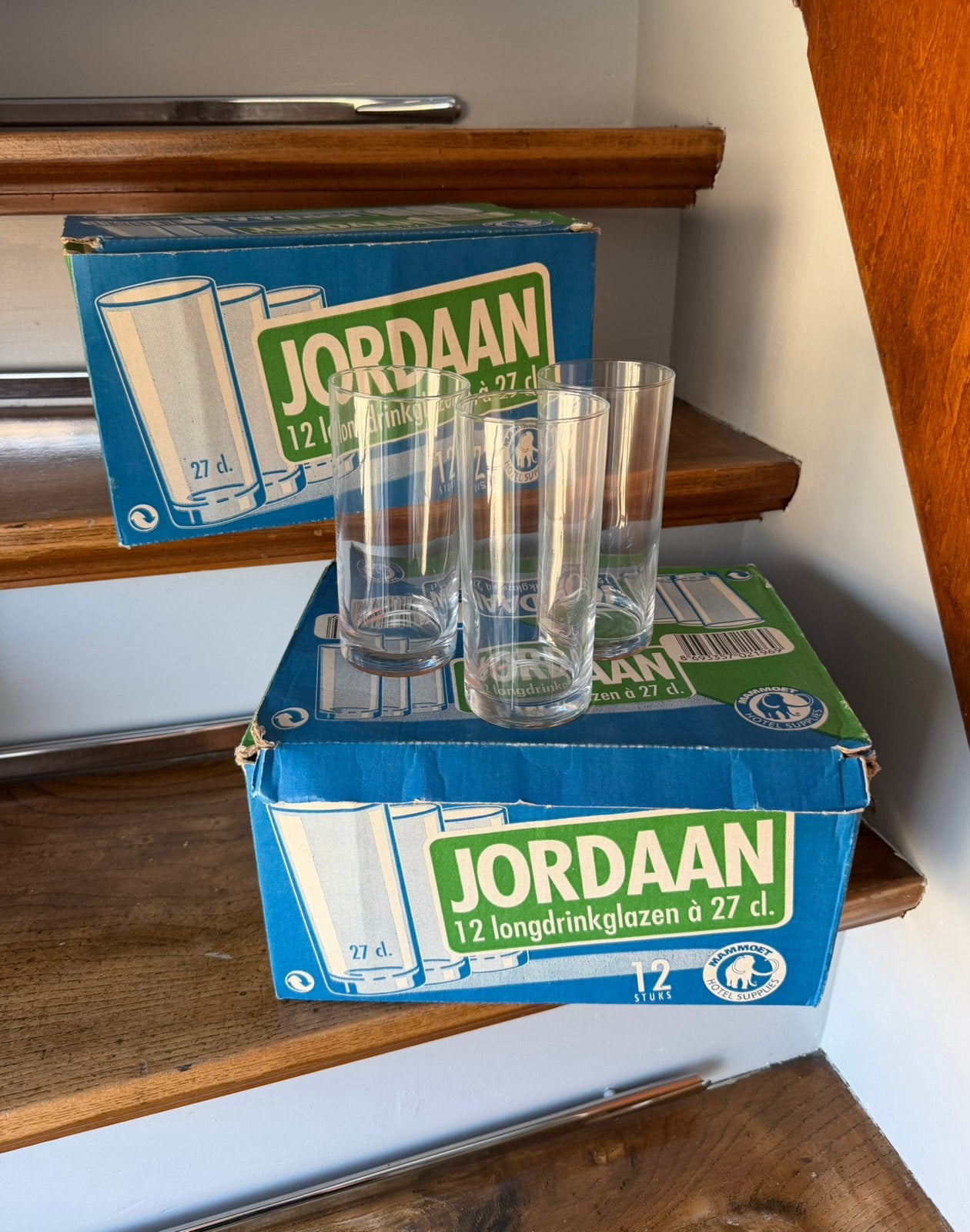 27x Longdrink glas Jordaan 0,27L, Ophalen of Verzenden, Zo goed als nieuw, Frisdrankglas
