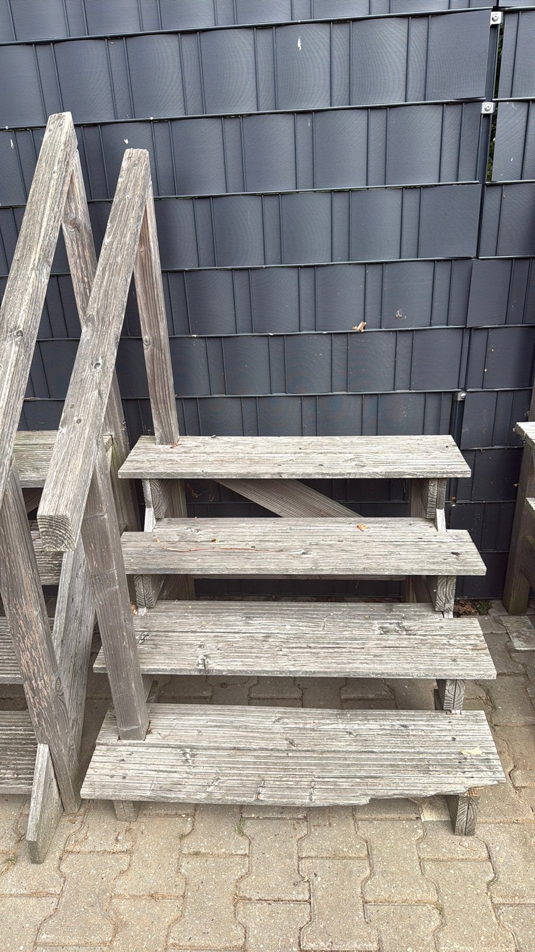 Houten trap met leuning, Ophalen, Gebruikt