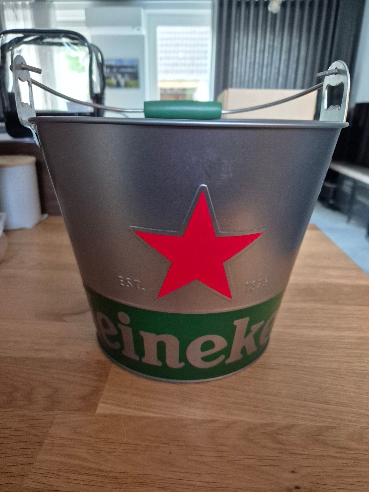 Nieuwe Heineken ijsemmer / graveermogelijkheden aanwezig, Ophalen of Verzenden, Nieuw