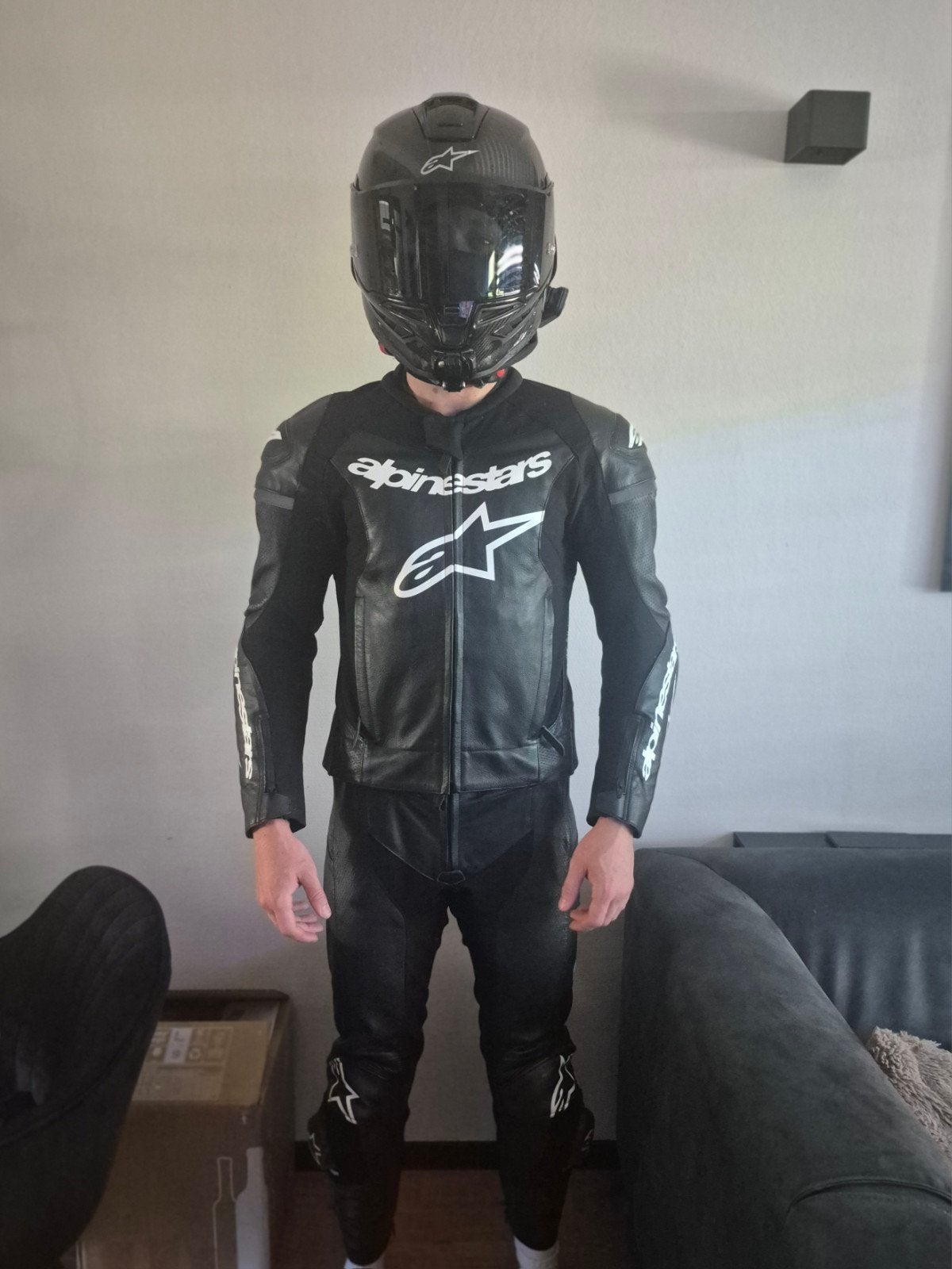 Alpinestars 2-delig motorpak leer USA 38 EUR 48, Ophalen, Alpinestars, Tweedehands, Heren