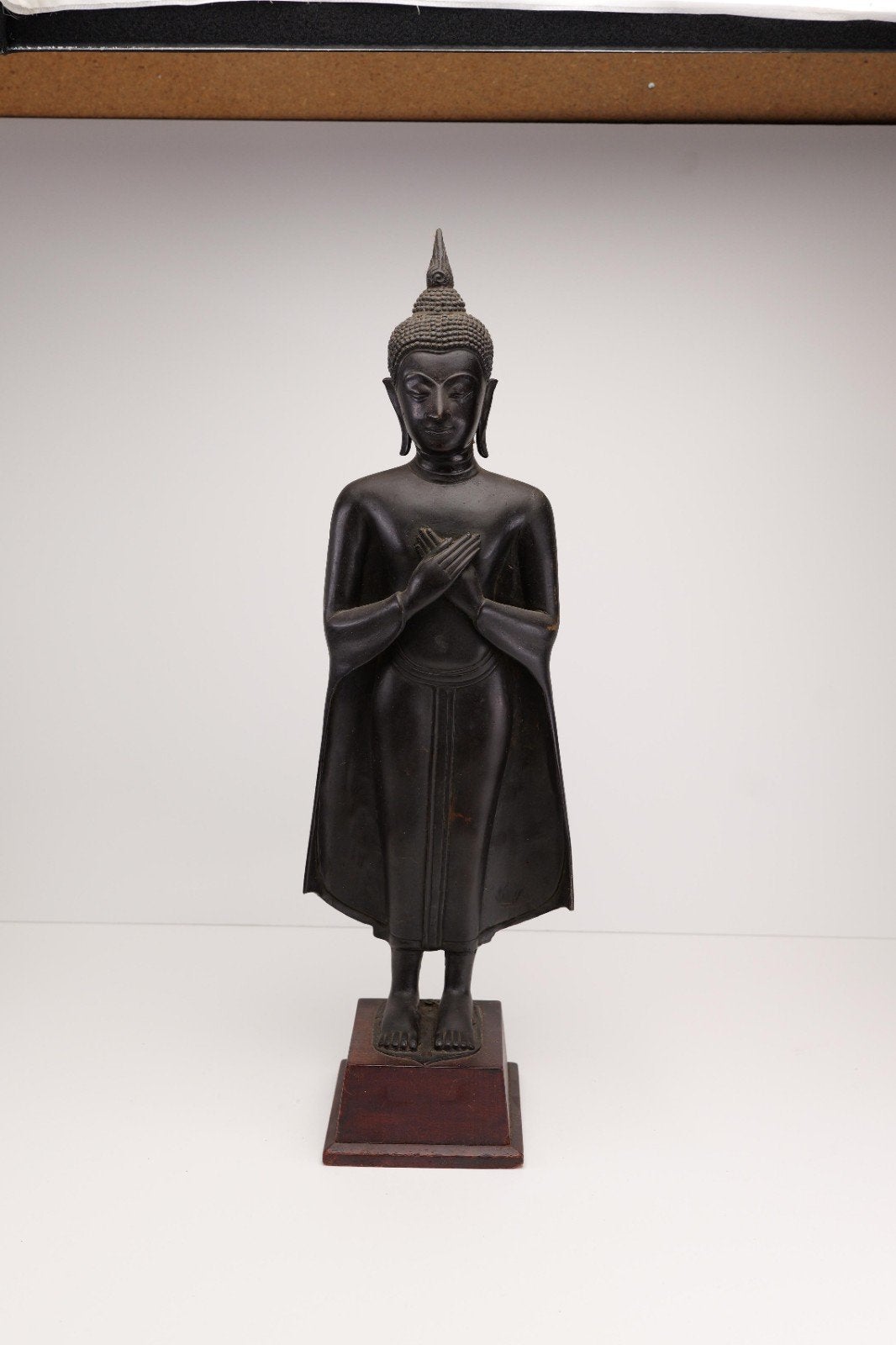 Antiek Thais Bronzen Boeddhabeeld (60cm) - KPM Erfstuk, Ophalen, Handgemaakt, 50 - 100 cm, Brons