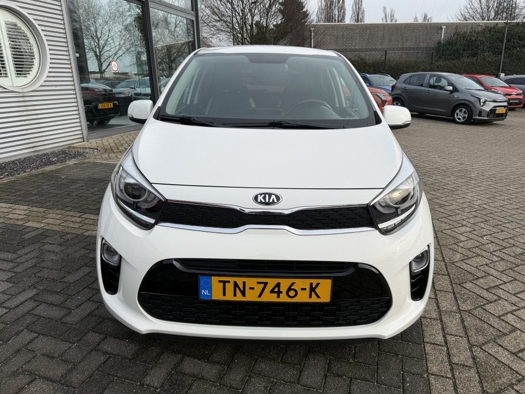 Kia Picanto 1.0 CVVT Design Edition NAVI + CAMERA / LUXE UIT, Auto's, Gebruikt, Start-stop-systeem, 4 stoelen, Wit