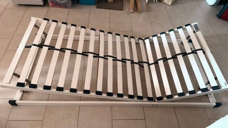 Lattenbodem verstelbaar, 200 x 90 cm (merk Bossflex), Ophalen, 90 cm, Eenpersoons, Zo goed als nieuw