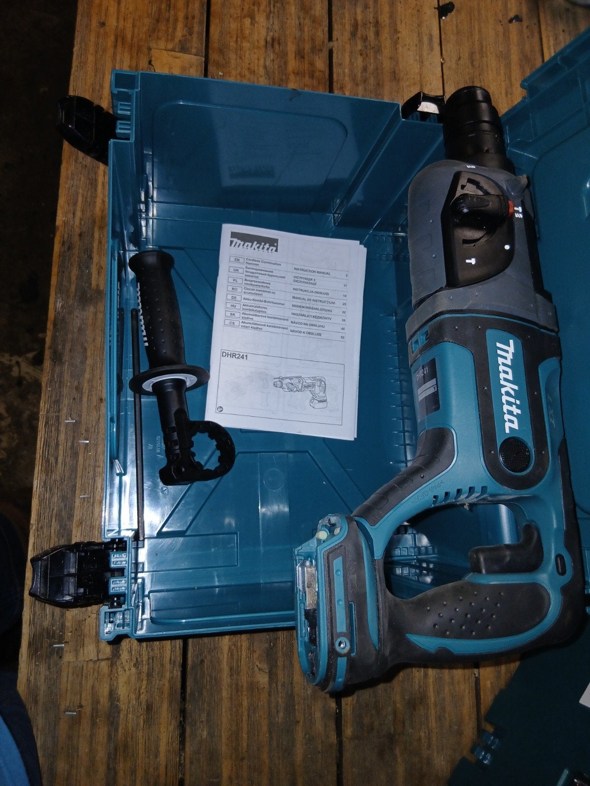 Makita DHR241 Accu Boorhamer - Zo goed als nieuw, 600 watt of meer, Boor- en/of Breekhamer, Ophalen of Verzenden, Klopboormechanisme
