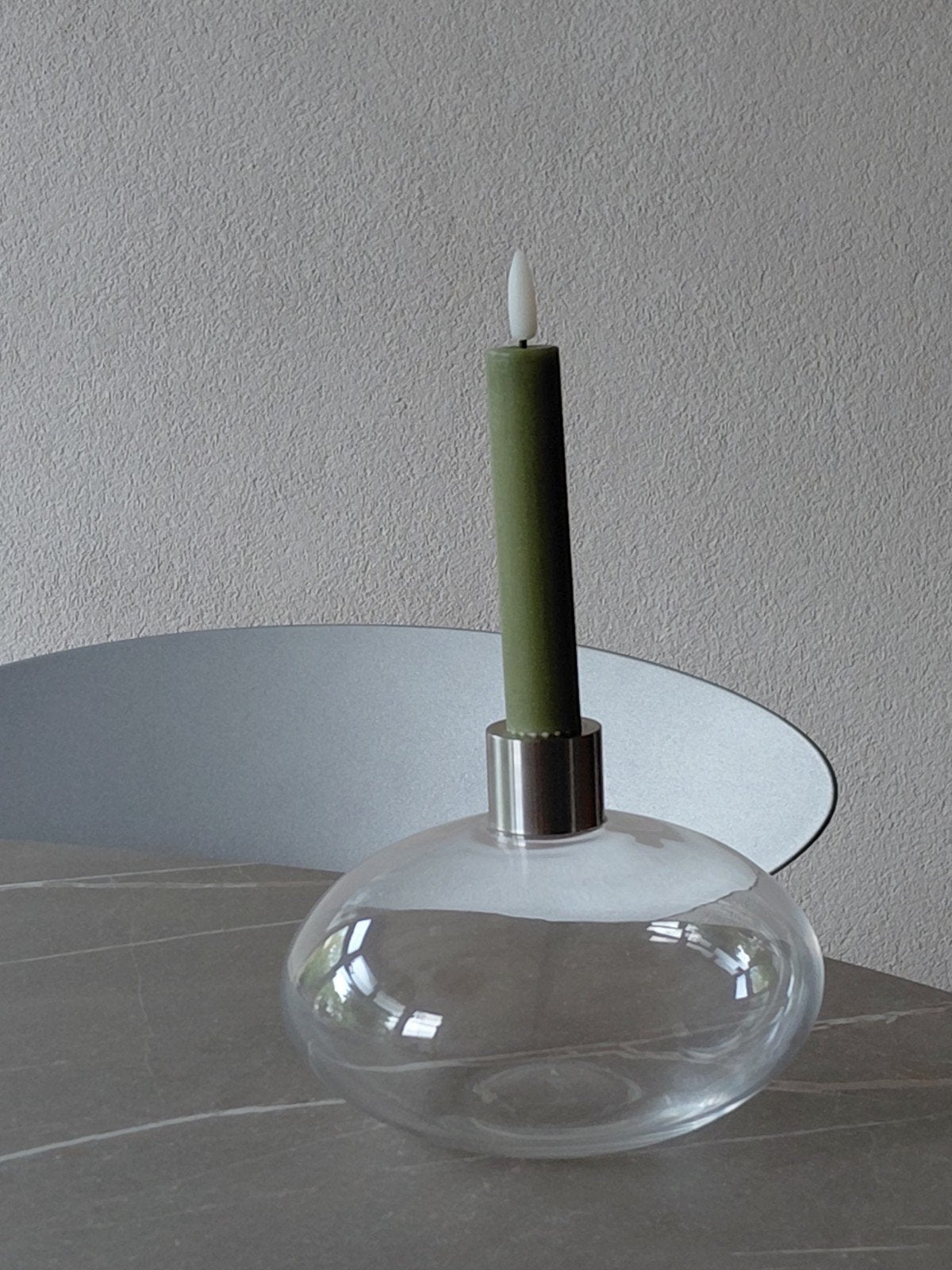 Zweedse kandelaar van Lena Bergström, Kosta Boda groep, Kosta Boda, 13 cm, Ophalen of Verzenden, Kandelaar