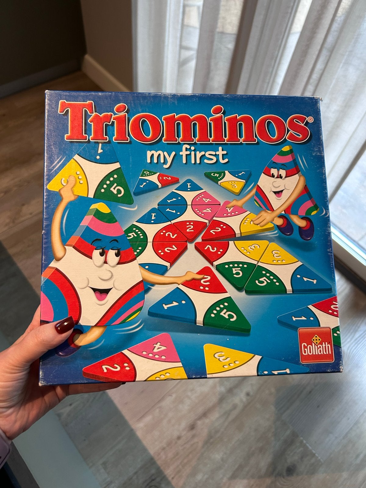 Triominos My First - Educatief Driehoek Dominospel, Een of twee spelers, Ophalen of Verzenden, Gebruikt