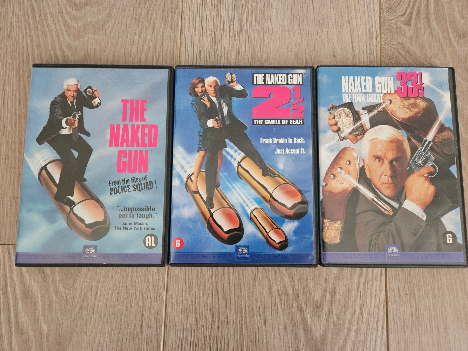3 film van The Naked Gun, Turks, Ophalen of Verzenden, Zo goed als nieuw, Komedie