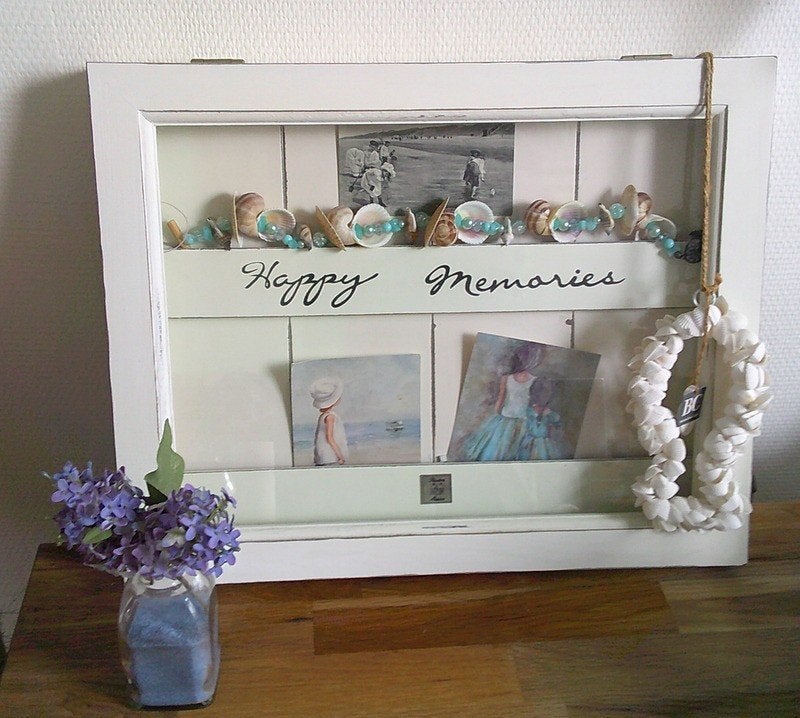 Riviera maison Happy memories kastje ca.50x40cm, Huis en Inrichting, Woonaccessoires | Wanddecoraties, Ophalen, Gebruikt, Hout