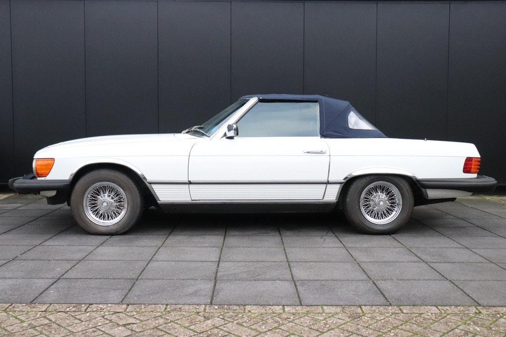 Mercedes-Benz SL 380 SL Cabriolet, Auto's, Oldtimers, Stof, Cabriolet, 3838 cc, Wit