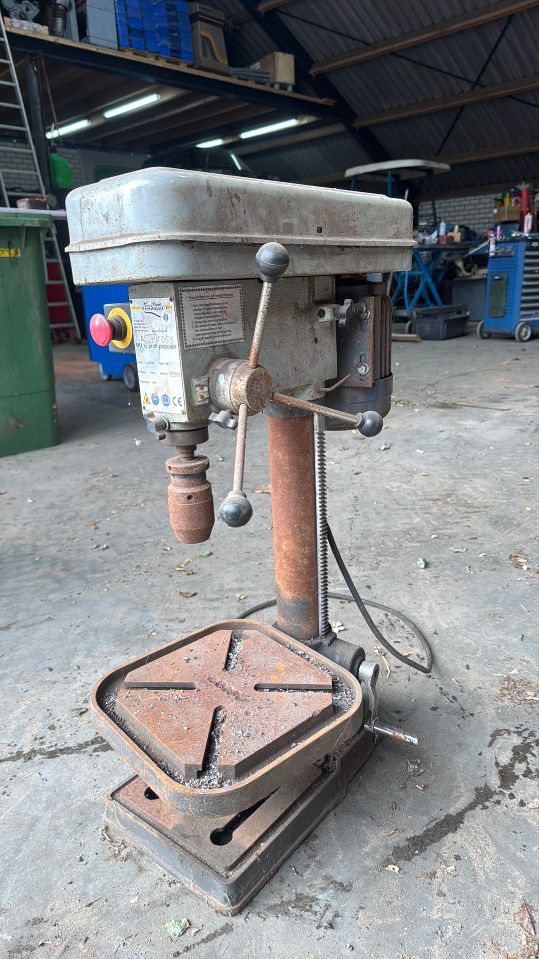 Huvema kolomboormachine, Doe-het-zelf en Verbouw, Ophalen, Gebruikt, Kolomboormachine