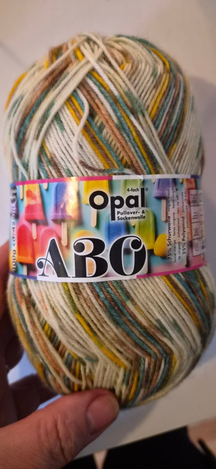 Opal ABC Sokkenwol - 4-draads, 75% Scheerwol, 25% Polyamide, Ophalen of Verzenden, Nieuw, Breien, Wol of Garen