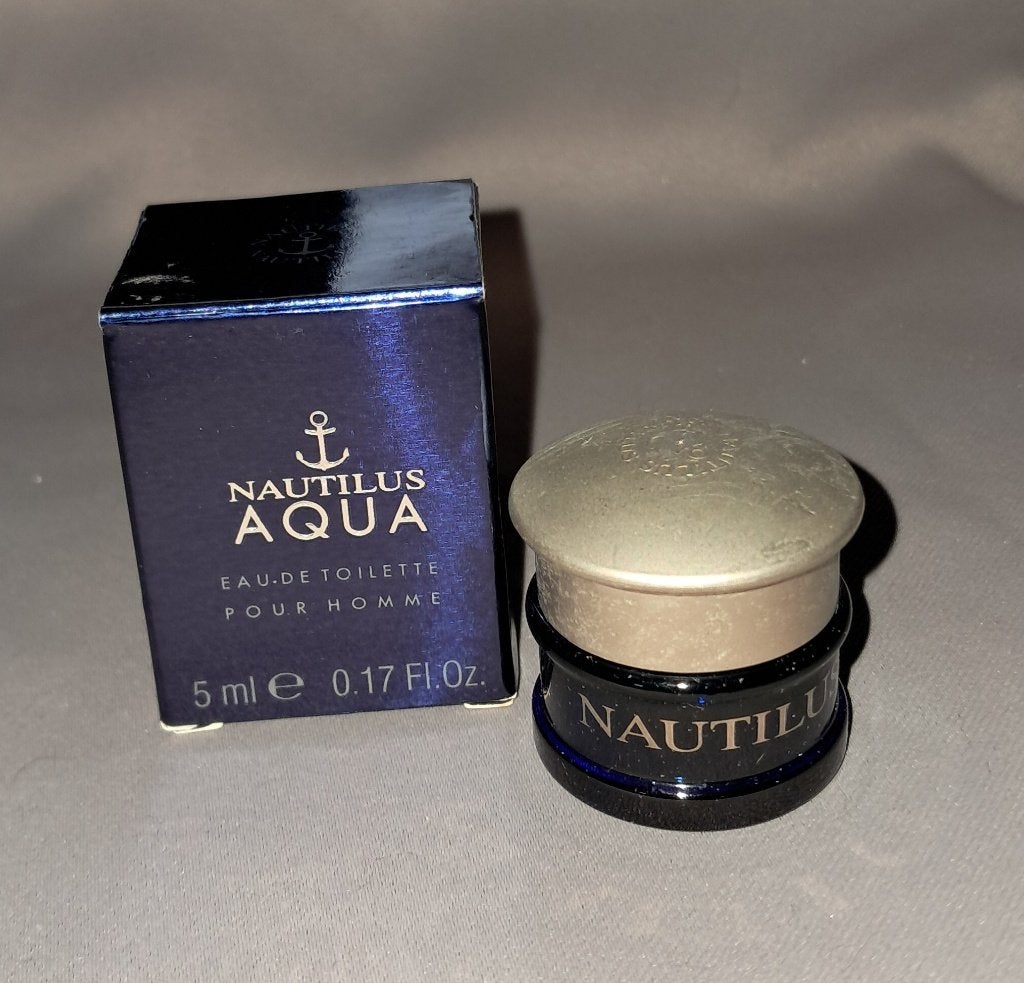 Volle parfum mini -  Nautilus Aqua + noosje, Ophalen of Verzenden, Zo goed als nieuw, Miniatuur, Gevuld